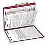 Smead Card Stock Classification Folders, 2" Expansion, Letter Size, 1 Divider, Red, 10/Box (13703)~#|#~m004897921_sc7