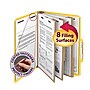 Smead SafeSHIELD 50% Recycled Heavy Duty Pressboard Classification Folder, 3-Dividers, 3" Expansion, Letter Size, Yellow, 10/Box~#|#~m004898065_sc7