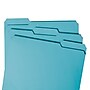 Smead File Folder, 1/3-Cut Tab, Letter Size, Teal, 100/Box (13143)~#|#~m004898204_sc7