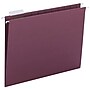 Smead Recycled Hanging File Folder, 3/4" Expansion, 5-Tab Tab, Letter Size, Maroon, 25/Box (64073)~#|#~m004898315_sc7