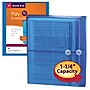 Smead Poly Envelope, Side-Load, 1-1/4" Expansion, Letter Size, Blue, 5/Pack (89522)~#|#~m004898770_sc7