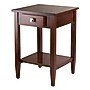 Winsome Richmond 25.98" x 17.95" x 18.68" Wood End Table Tapered Leg, Antique Walnut~#|#~m004919540_sc7