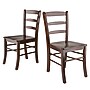 Winsome Wood Ladder Back Chair, Antique Walnut, 2/Set (94232)~#|#~m004919549_sc7