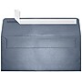 LUX 4 1/8" x 9 1/2" #10 80lbs. Square Flap Envelopes, Anthracite Metallic Gray, 50/Pack~#|#~m004940420_sc7