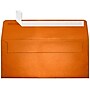 LUX 4 1/8" x 9 1/2" #10 80lbs. Square Flap Envelopes W/Glue Closure, Flame Metallic Orange~#|#~m004940426_sc7