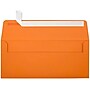 LUX® 70lbs. 4 1/8" x 9 1/2" #10 Square Flap Envelopes W/Peel & Press, Mandarin Orange, 1000/BX~#|#~m004940455_sc7