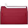 LUX 4 1/8" x 9 1/2" #10 70lbs. Square Flap Envelopes, Garnet Red, 50/Pack~#|#~m004940464_sc7