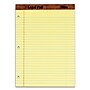 TOPS Legal Notepad, 8.5" x 11.75", Wide Ruled, Canary Yellow, 50 Sheets/Pad, 12 Pads (TOP75351)~#|#~m004940660_sc7