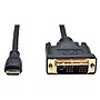 Tripp Lite P566-006 6' Mini HDMI to DVI Male/Male Monitor Video Cable, Black~#|#~m004960046_sc7