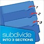 Pendaflex Divide it Up Recycled File Folder, 1/3-Cut Tab, Assorted, Letter Size, Assorted Colors, 12/Pack (10773)~#|#~m005167934_sc7