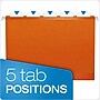 Pendaflex Reinforced Hanging File Folders, 1/5 Tab, Letter Size, Orange, 25/Box (PFX 4152 1/5 ORA)~#|#~m005167985_sc7