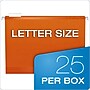 Pendaflex Reinforced Hanging File Folders, 1/5 Tab, Letter Size, Orange, 25/Box (PFX 4152 1/5 ORA)~#|#~m005167986_sc7