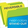 Pendaflex Glow Twisted Recycled File Folder, 1/3-Cut Tab, Assorted, Letter Size, Assorted Colors, 12/Pack (40526)~#|#~m005168164_sc7