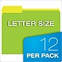 Pendaflex Glow Twisted Recycled File Folder, 1/3-Cut Tab, Assorted, Letter Size, Assorted Colors, 12/Pack (40526)~#|#~m005168168_sc7