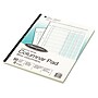 Wilson Jones ColumnWrite Columnar Pad, 3 Columns, 8 1/2" x 11", Green/White, 50 Sheets/Book (G7203A)~#|#~m005199476_sc7