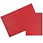 JAM Paper 2-Pocket Textured Linen Business Folders, Red, 25/Pack (386LREA)~#|#~m005206649_sc7