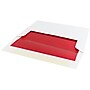 JAM Paper A8 Foil Lined Invitation Envelopes, 5.5 x 8.125, White with Red Foil, Bulk 250/Box (3243657H)~#|#~m005223353_sc7