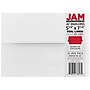 JAM Paper A7 Foil Lined Invitation Envelopes, 5.25 x 7.25, White with Red Foil, 25/Pack (83065)~#|#~m005223354_sc7