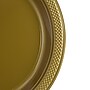 JAM Paper® Round Plastic Disposable Party Plates, Small, 7 Inch, Gold, 20/Pack (255325367)~#|#~m005223552_sc7