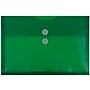 JAM Paper® Plastic Envelopes with Button and String Tie Closure, Legal Booklet, 9.75 x 14.5, Green, 12/Pack (219B1GR)~#|#~m005223701_sc7