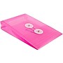JAM Paper Plastic Filing Envelope with Button & String Closure, Fuchsia Pink, 12/Pack (473B1FU)~#|#~m005223735_sc7