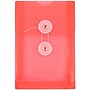 JAM Paper Plastic Filing Envelope with Button & String Closure, Red, 12/Pack (473B1RE)~#|#~m005223753_sc7