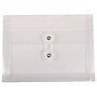 JAM Paper® Plastic Envelopes with Button and String Tie Closure, Index Booklet, 5.5 x 7.5, Clear, 12/Pack (920B1CL)~#|#~m005223795_sc7