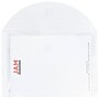 JAM Paper® Plastic Multi-Pocket Envelopes with Hook & Loop, 3 Pockets, Letter Booklet, 9.75 x 13, Clear, 12/Pack (B35318)~#|#~m005223808_sc7