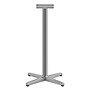 HON® Arrange™ Cafe-Height X-Base for 36" HON® Hospitality Tops, Textured Satin Chrome Finish~#|#~m005431810_sc7
