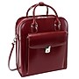 McKlein W Series Leather Briefcase, Laptop Compatible, Rolling, Red Trimmed In Sand (96496)~#|#~m005497602_sc7