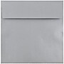 JAM Paper 6.5 x 6.5 Square Metallic Invitation Envelopes, Stardream Silver, 25/Pack (GCST509)~#|#~m005744868_sc7