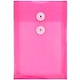 JAM Paper Plastic Filing Envelope with Button & String Closure, Fuchsia Pink, 12/Pack (472B1FU)~#|#~m005744922_sc7