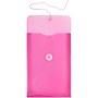 JAM Paper Plastic Filing Envelope with Button & String Closure, Fuchsia Pink, 12/Pack (472B1FU)~#|#~m005744923_sc7