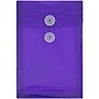 JAM Paper Plastic Filing Envelope with Button & String Closure, Purple, 12/Pack (472B1PU)~#|#~m005744927_sc7