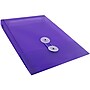 JAM Paper Plastic Filing Envelope with Button & String Closure, Purple, 12/Pack (472B1PU)~#|#~m005744930_sc7