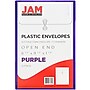 JAM Paper Plastic Filing Envelope with Button & String Closure, Purple, 12/Pack (472B1PU)~#|#~m005744932_sc7