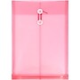 JAM Paper Plastic Document File, Legal, Pink, 12/Pack (119B1PI)~#|#~m005744965_sc7