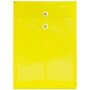 JAM Paper® Plastic Envelopes with Button and String Tie Closure, Legal Open End, 9.75 x 14.5, Yellow, 12/Pack (119B1YE)~#|#~m005744977_sc7