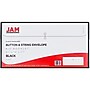 JAM Paper® Plastic Envelopes with Button and String Tie Closure, #10 Business Booklet, 5.25 x 10, Black, 12/Pack (921B1BL)~#|#~m005745013_sc7