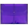 JAM Paper Standard Plastic Document File, 1 Pocket, Letter, Purple (218E25PU)~#|#~m005745152_sc7