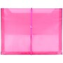 JAM Paper Standard Plastic Document File, 1 Pocket, Letter, Fuchsia Pink, 12/Pack (218E25FUB)~#|#~m005745158_sc7
