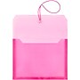 JAM Paper Standard Plastic Document File, 1 Pocket, Letter, Fuchsia Pink, 12/Pack (218E25FUB)~#|#~m005745159_sc7