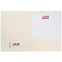 JAM Paper 2-Pocket Textured Linen Business Folders, Ivory, 25/Pack (386LIVA)~#|#~m005757366_sc7