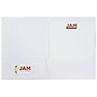 JAM Paper Two-Pocket Textured Linen Business Folders, White, 6/Pack (95448D)~#|#~m005757368_sc7