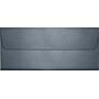 LUX 4 1/8" x 9 1/2" #10 80lbs. Square Flap Envelopes, Anthracite Metallic Gray, 50/Pack~#|#~m005823900_sc7