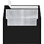 LUX A4 Foil Lined Invitation Envelopes (4 1/4 x 6 1/4) 1000/Box, Black w/Silver LUX Lining (FLBK4872-031000)~#|#~m005823919_sc7