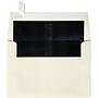 LUX 4 1/4" x 6 1/4" A4 Photo, Invitation Envelopes W/Peel & Press, Natural/Black LUX, 1000/BX~#|#~m005823920_sc7