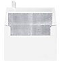 LUX A4 Foil Lined Invitation Envelopes (4 1/4 x 6 1/4) 50/Box, White w/Silver LUX Lining (FLWH4872-03-50)~#|#~m005823930_sc7