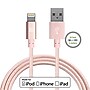 LAX Apple MFi Certified Lightning to USB Cable for Charge Sync 10ft, Rose Gold~#|#~m005926796_sc7