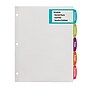 Avery Big Tab Printable Paper Dividers with Large White Labels, 5 Tabs, White, 20 Sets/Pack (14440)~#|#~m006009036_sc7
